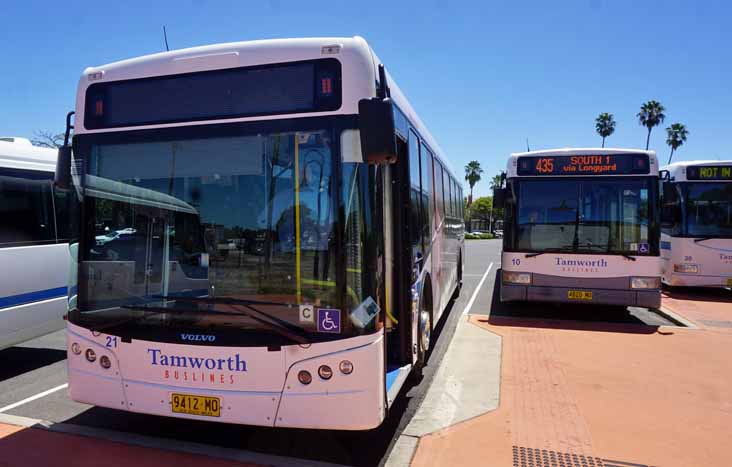 Tamworth Buslines Volvo B8RLE Bustech VST 21, Mercedes O500LE 10 & B7R SBV 30